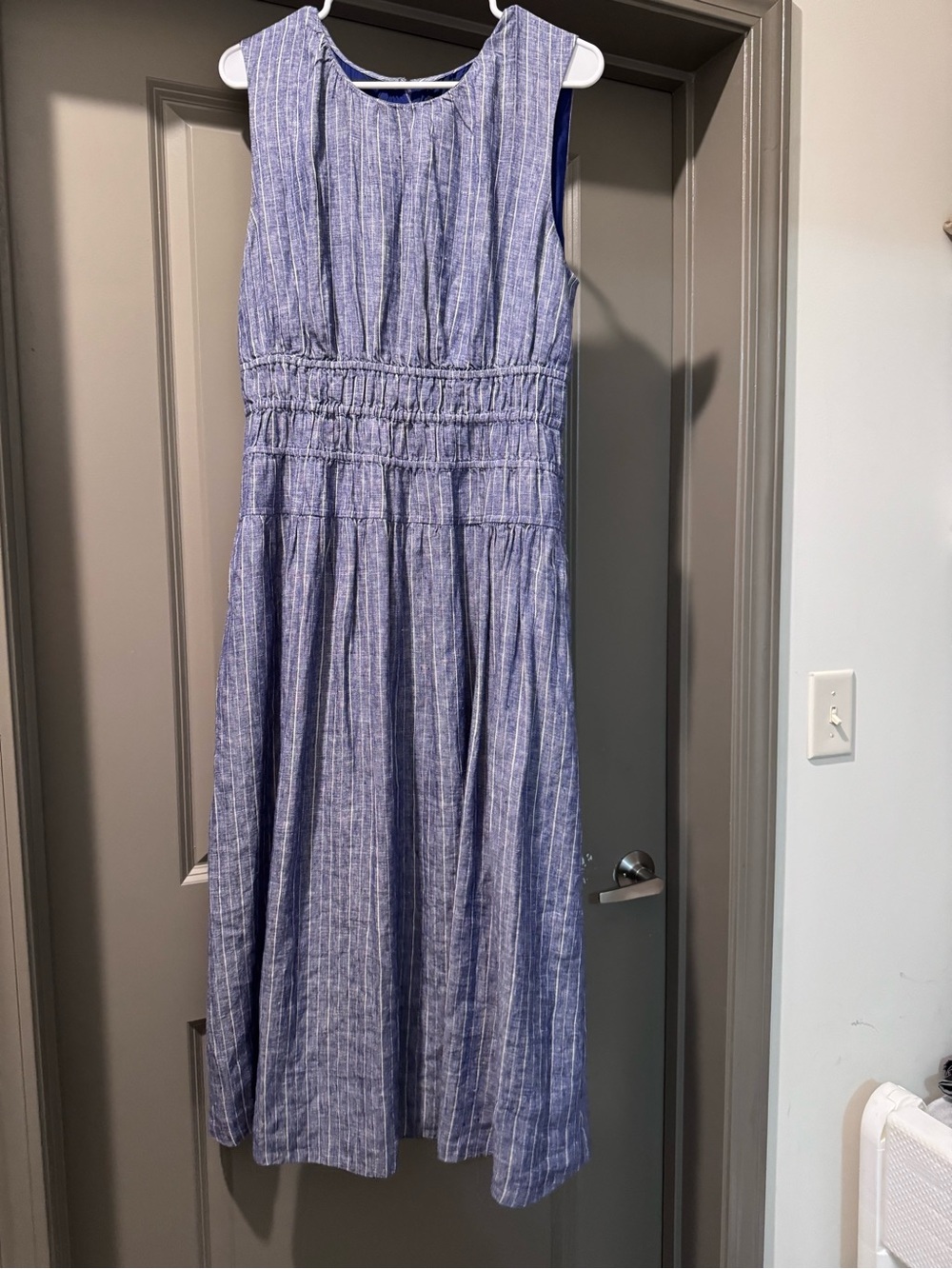 J. Crew Hyacinth dress in striped linen, Size Medium - Picture 3 of 3